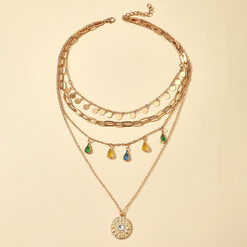 FOR HER | Multi-layer crystal necklace