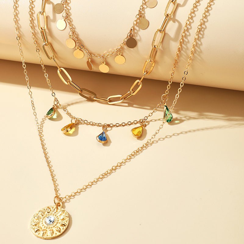 FOR HER | Multi-layer crystal necklace