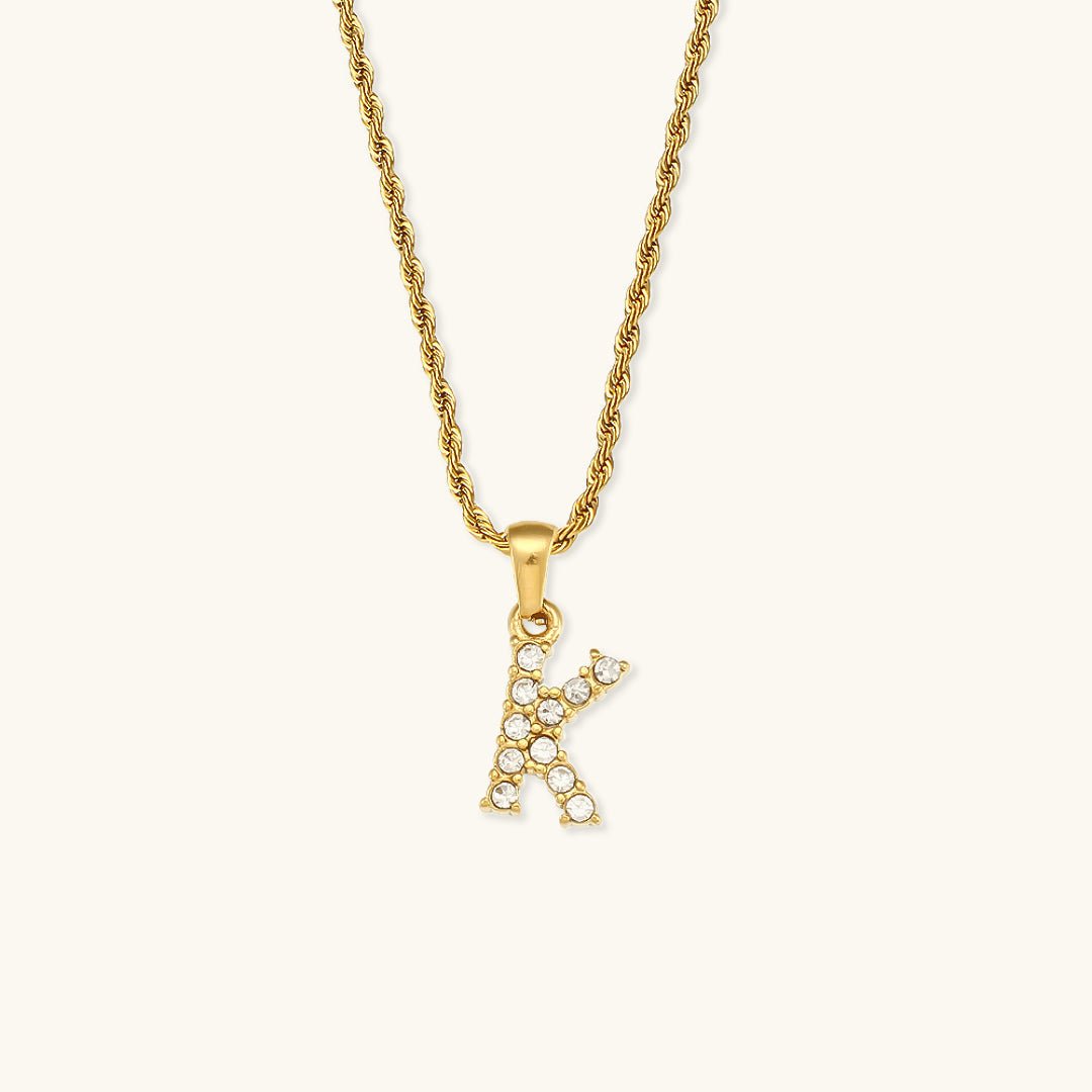 Maeve Letter Initial Diamond Necklace