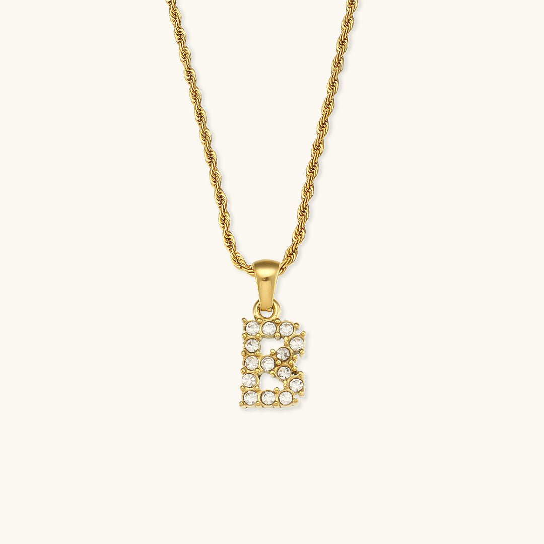 Maeve Letter Initial Diamond Necklace